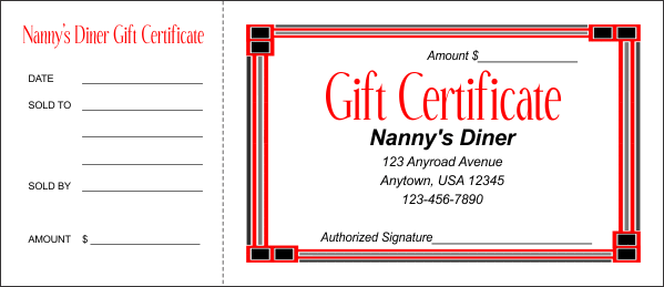 Gift Certificate Template 8